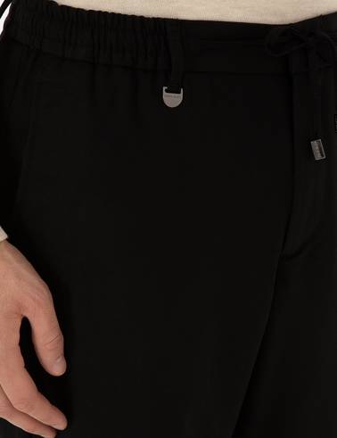 Siyah Ex. Slim Fit Kumaş Pantolon