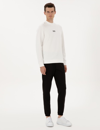 Siyah Slim Fit Eşofman Altı