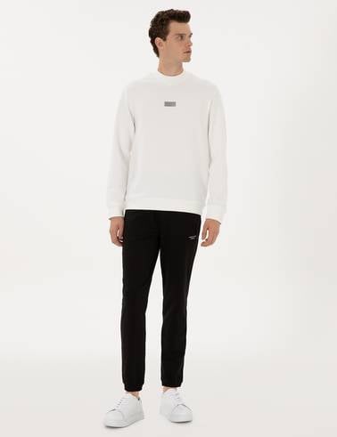 Siyah Slim Fit Eşofman Altı