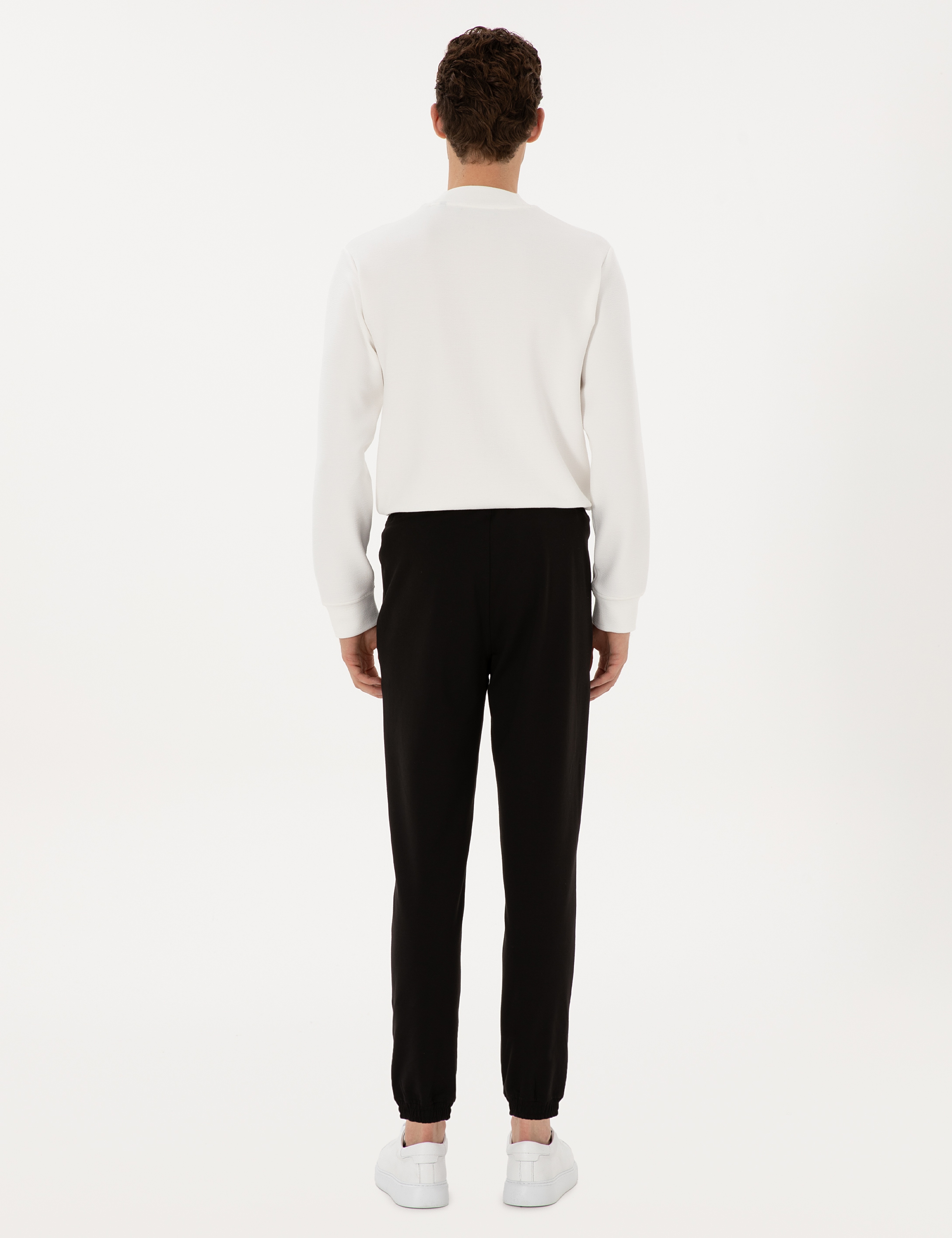 Siyah Slim Fit Eşofman Altı - Image 4