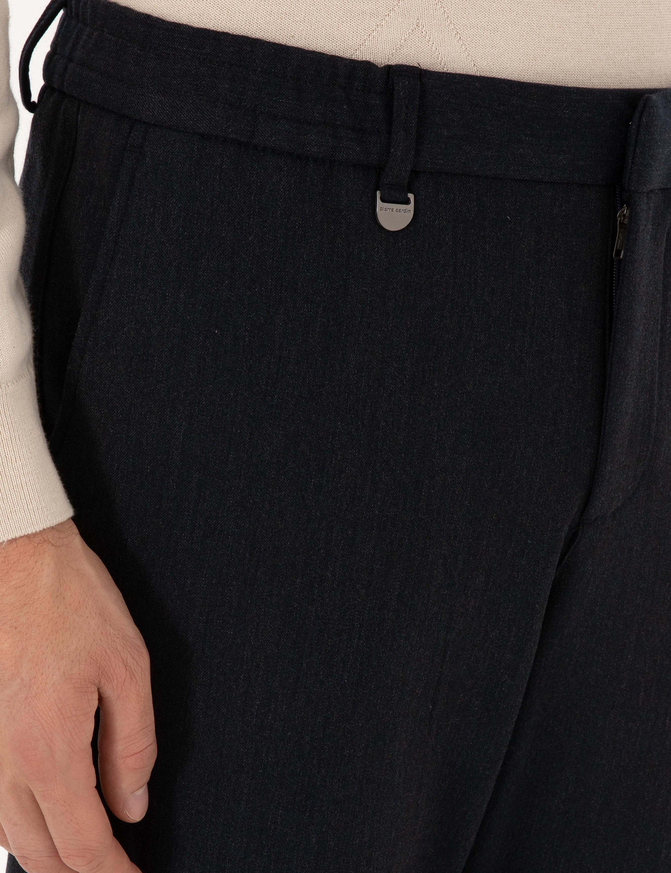 Lacivert Ex. Slim Fit Kumaş Pantolon