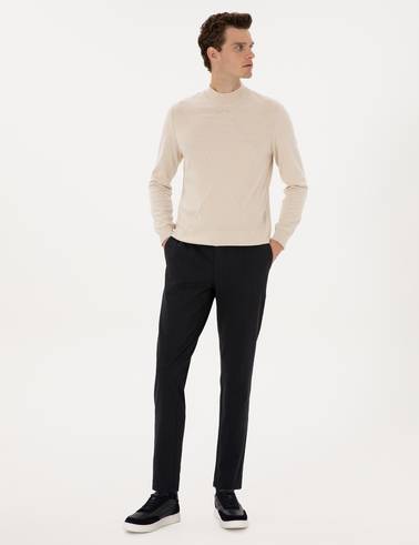 Lacivert Ex. Slim Fit Kumaş Pantolon