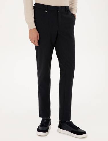 Lacivert Ex. Slim Fit Kumaş Pantolon