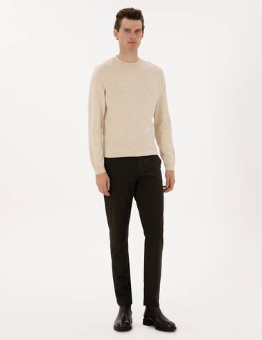 Koyu Haki Regular Fit Kanvas Pantolon