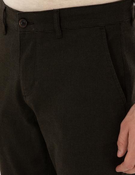 Koyu Haki Regular Fit Kanvas Pantolon - 50310902059