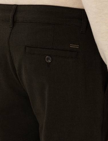 Koyu Haki Regular Fit Kanvas Pantolon