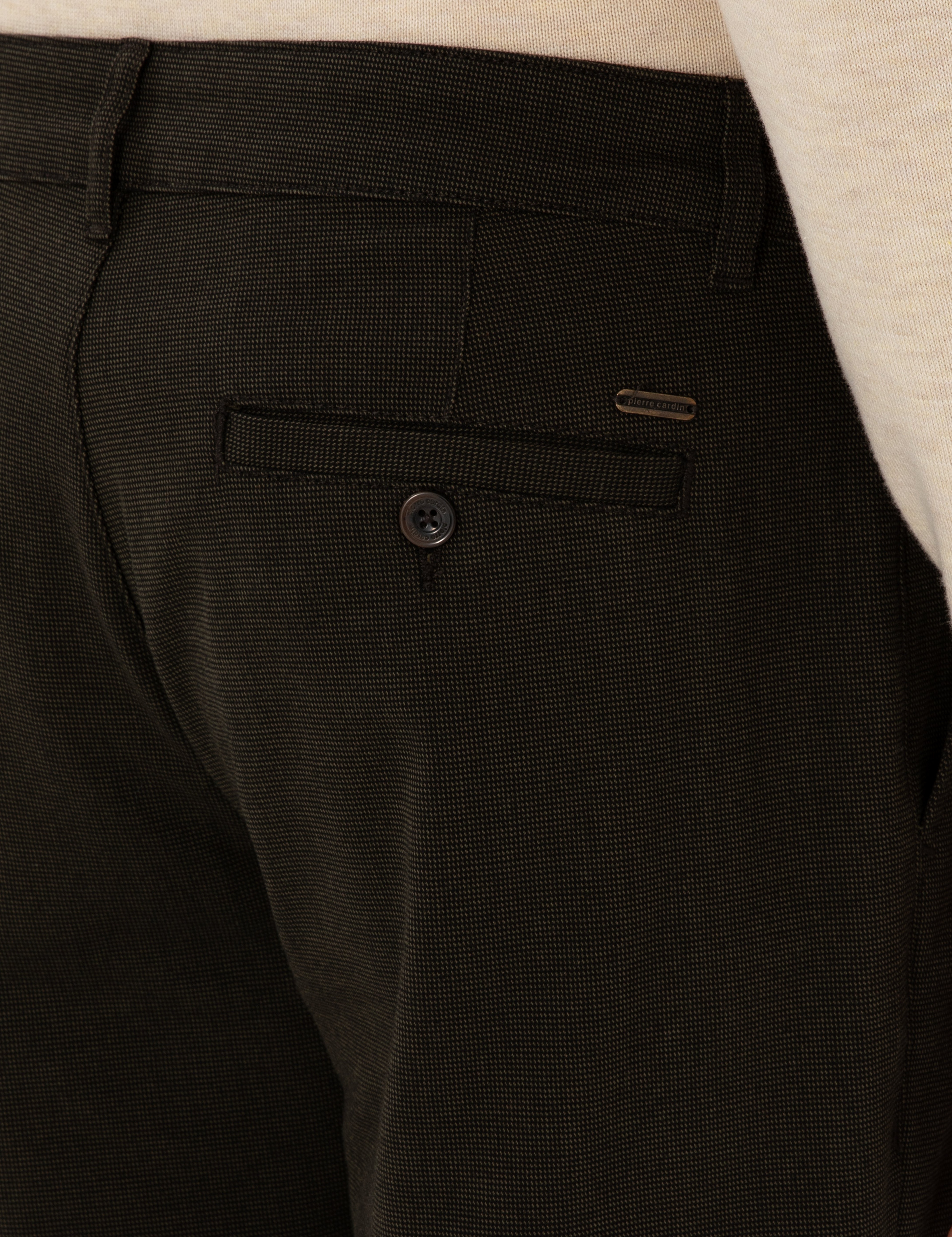 Koyu Haki Regular Fit Kanvas Pantolon - Image 6
