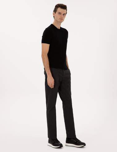 Antrasit Regular Fit Kanvas Pantolon