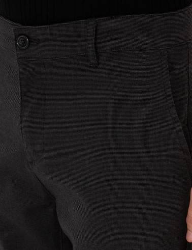 Antrasit Regular Fit Kanvas Pantolon