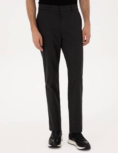 Antrasit Regular Fit Kanvas Pantolon