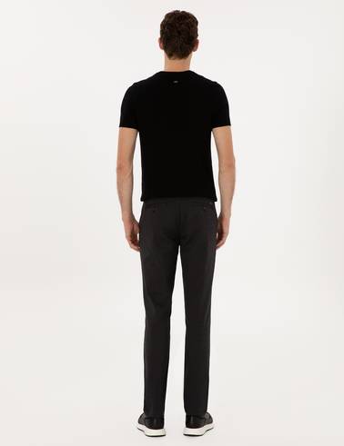 Antrasit Regular Fit Kanvas Pantolon