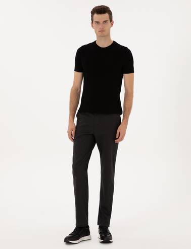 Antrasit Regular Fit Kanvas Pantolon