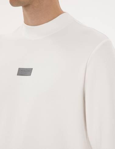 Beyaz Regular Fit Sweatshirt