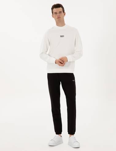 Beyaz Regular Fit Sweatshirt