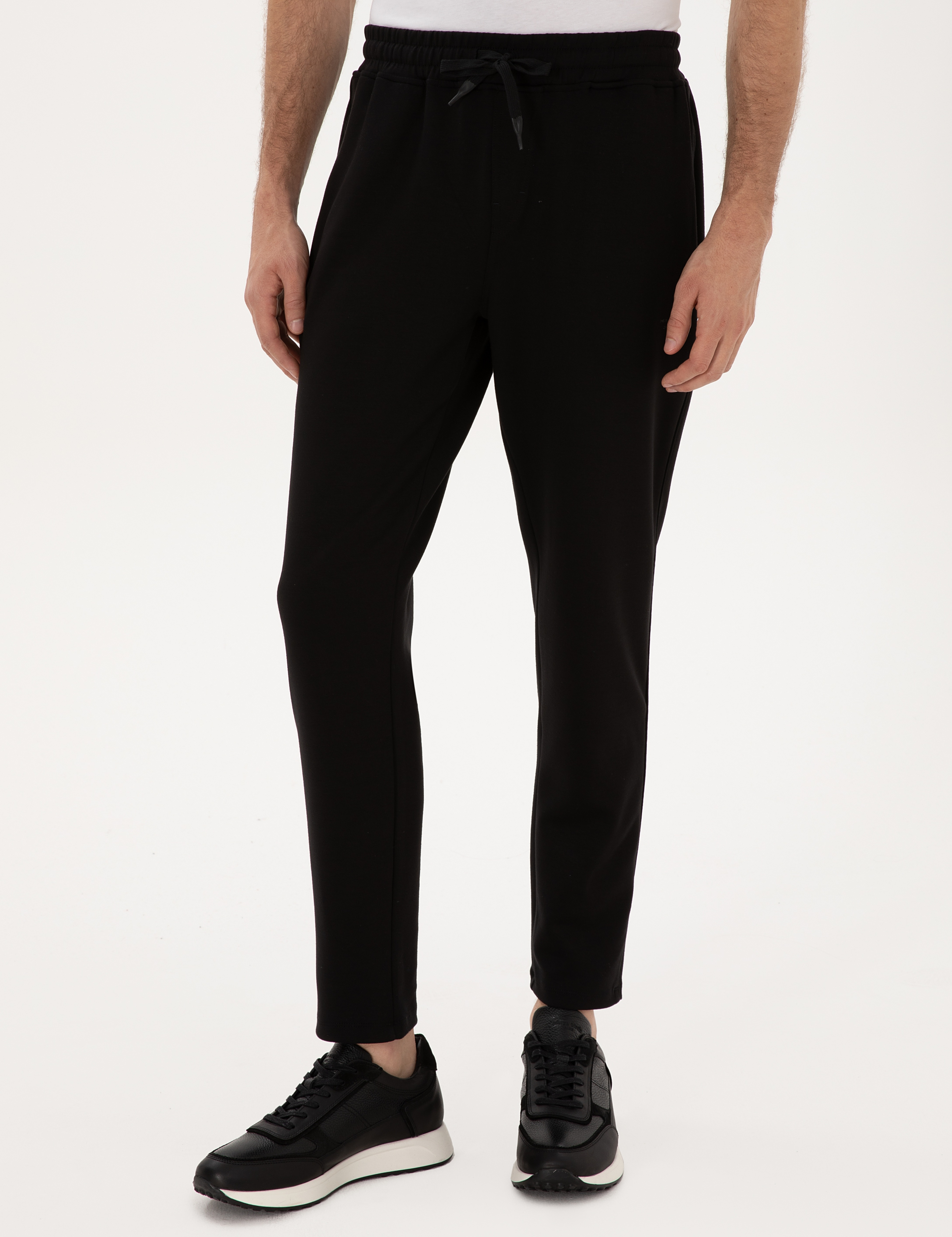 Siyah Slim Fit Eşofman Altı - Image 2