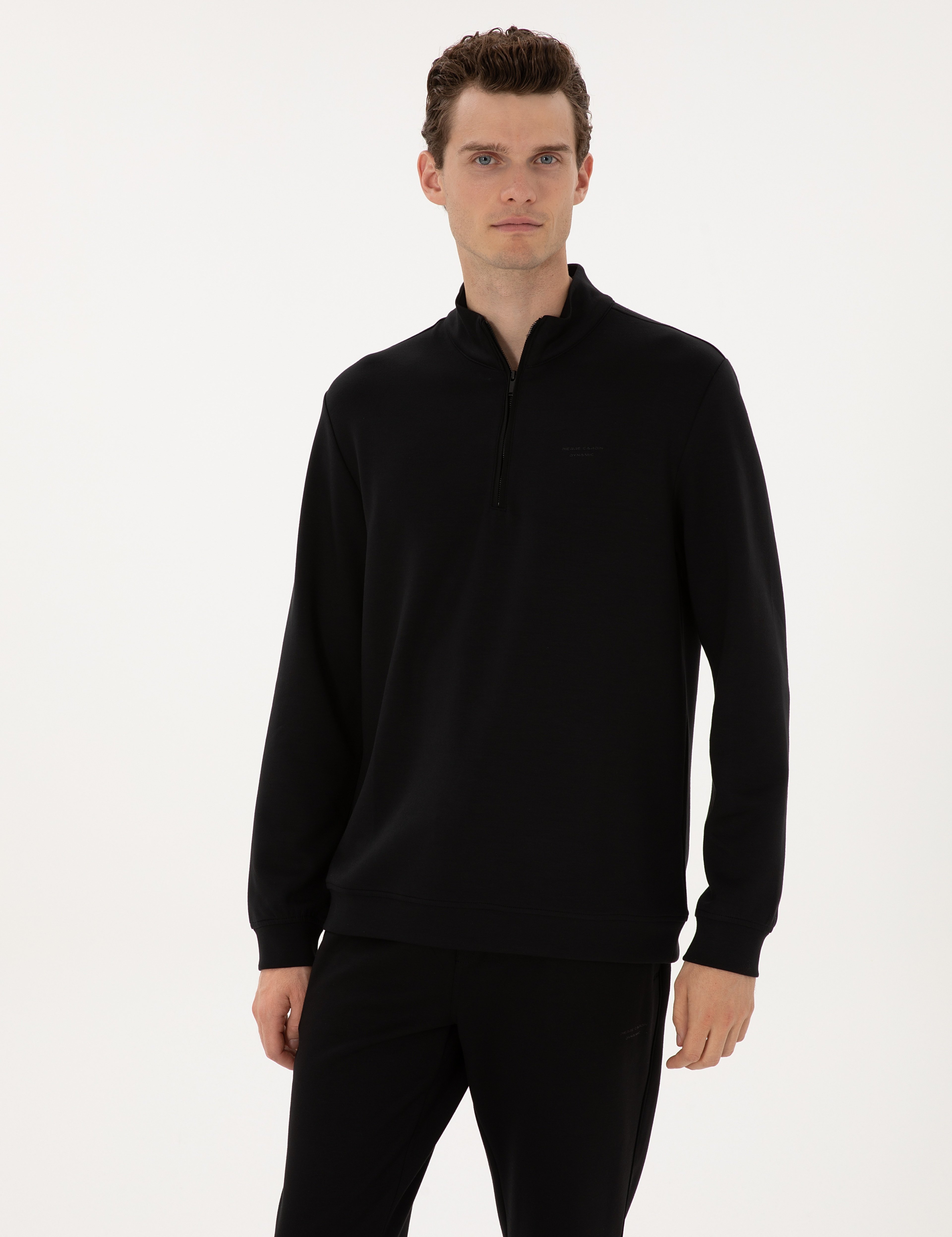 Siyah Regular Fit Sweatshirt - Image 3