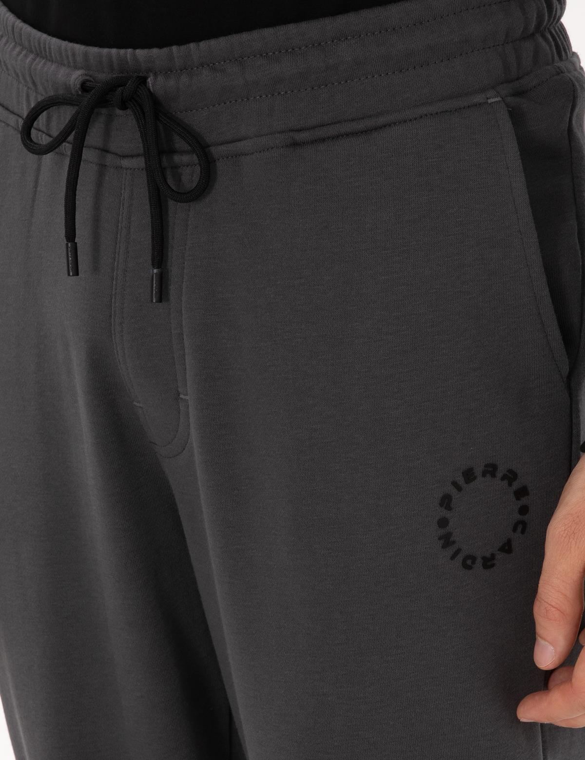 Antrasit Slim Fit 3 İplik Düz Paça Eşofman Altı - 50317670034