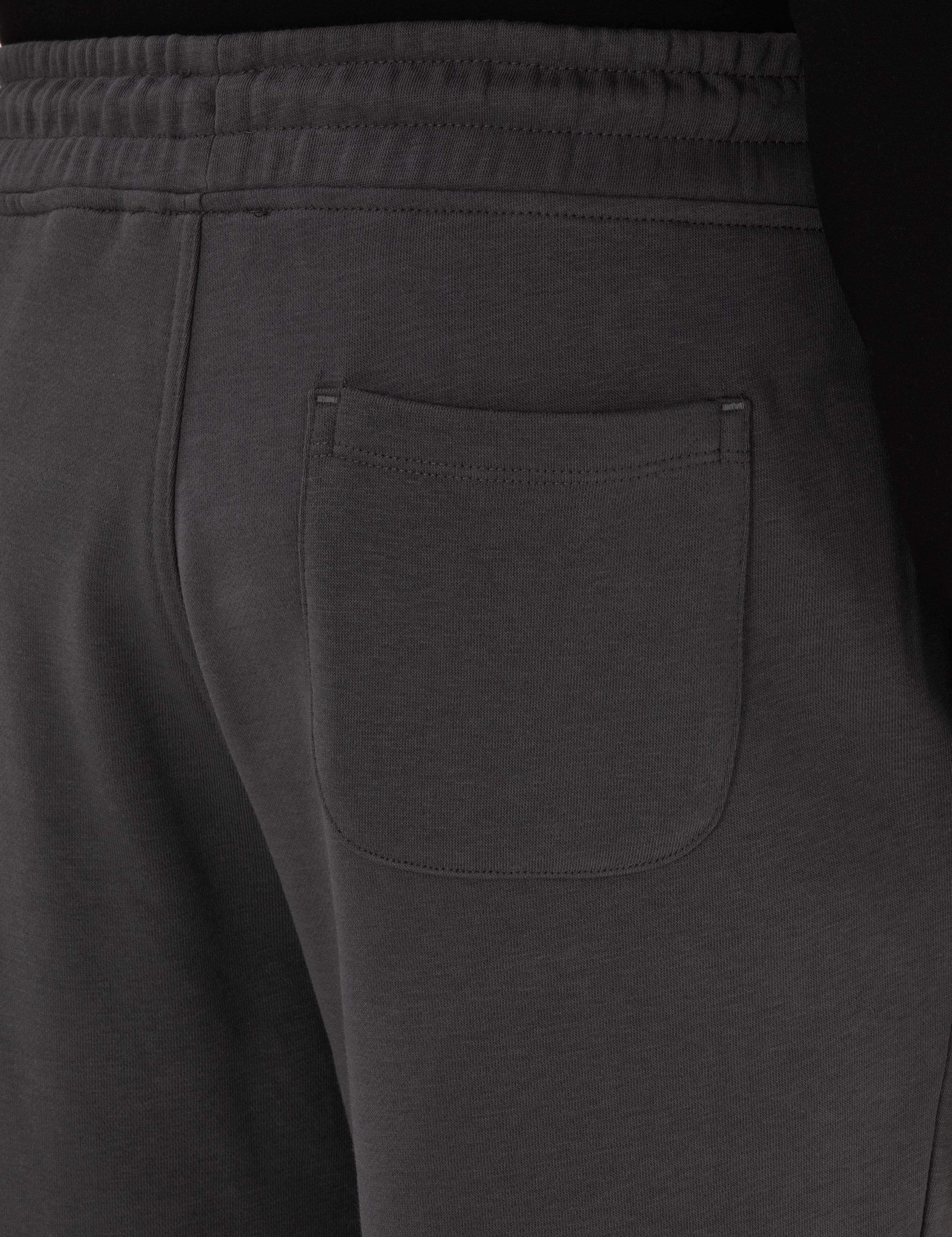 Antrasit Slim Fit 3 İplik Düz Paça Eşofman Altı