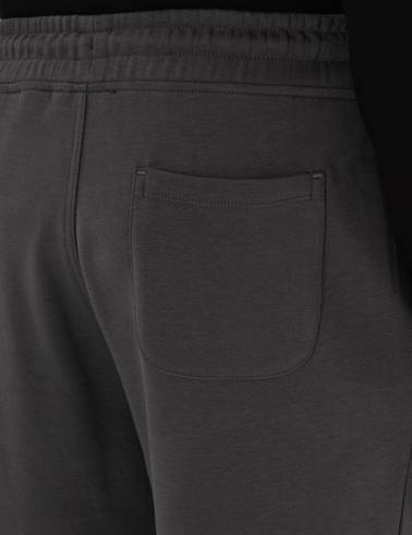 Antrasit Slim Fit 3 İplik Düz Paça Eşofman Altı