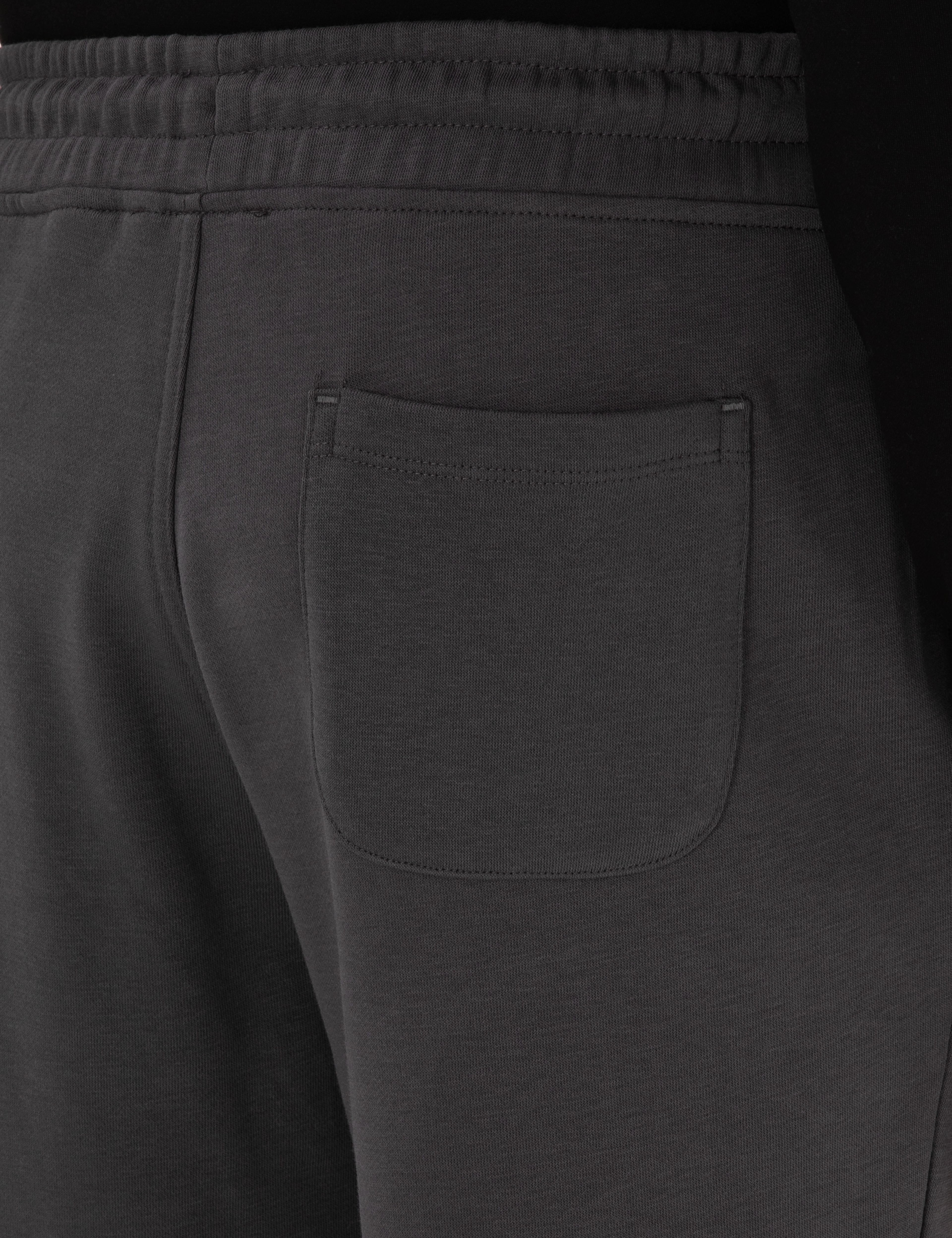 Antrasit Slim Fit 3 İplik Düz Paça Eşofman Altı - Image 6