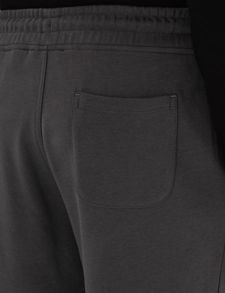 Antrasit Slim Fit 3 İplik Düz Paça Eşofman Altı - 50317670034