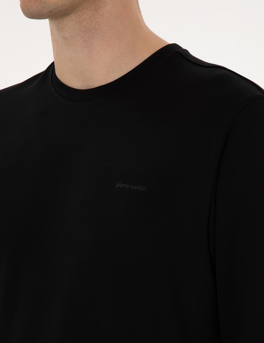 Siyah Regular Fit Sweatshirt