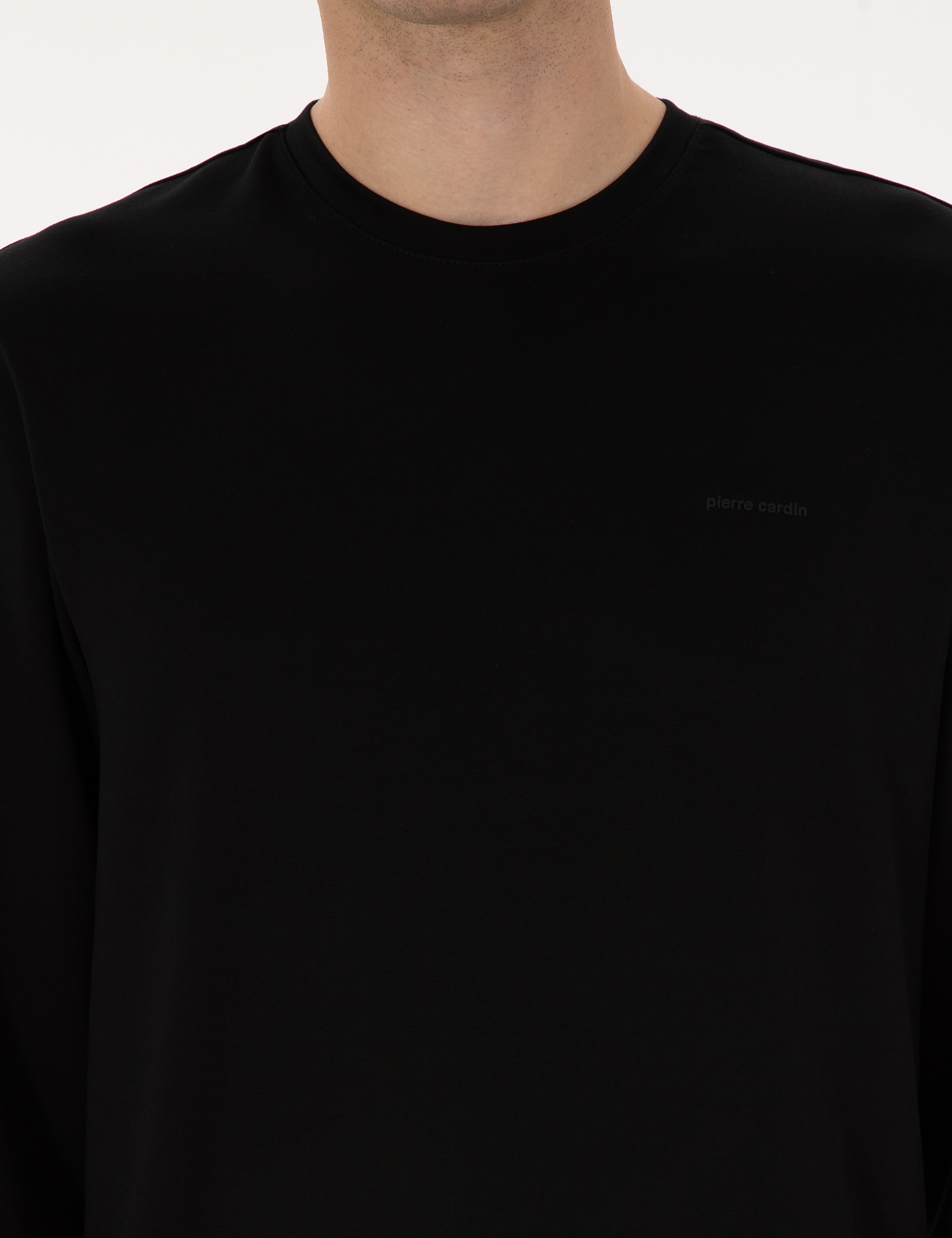 Siyah Regular Fit Sweatshirt - Image 6