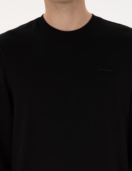 Siyah Regular Fit Sweatshirt - 50313939003