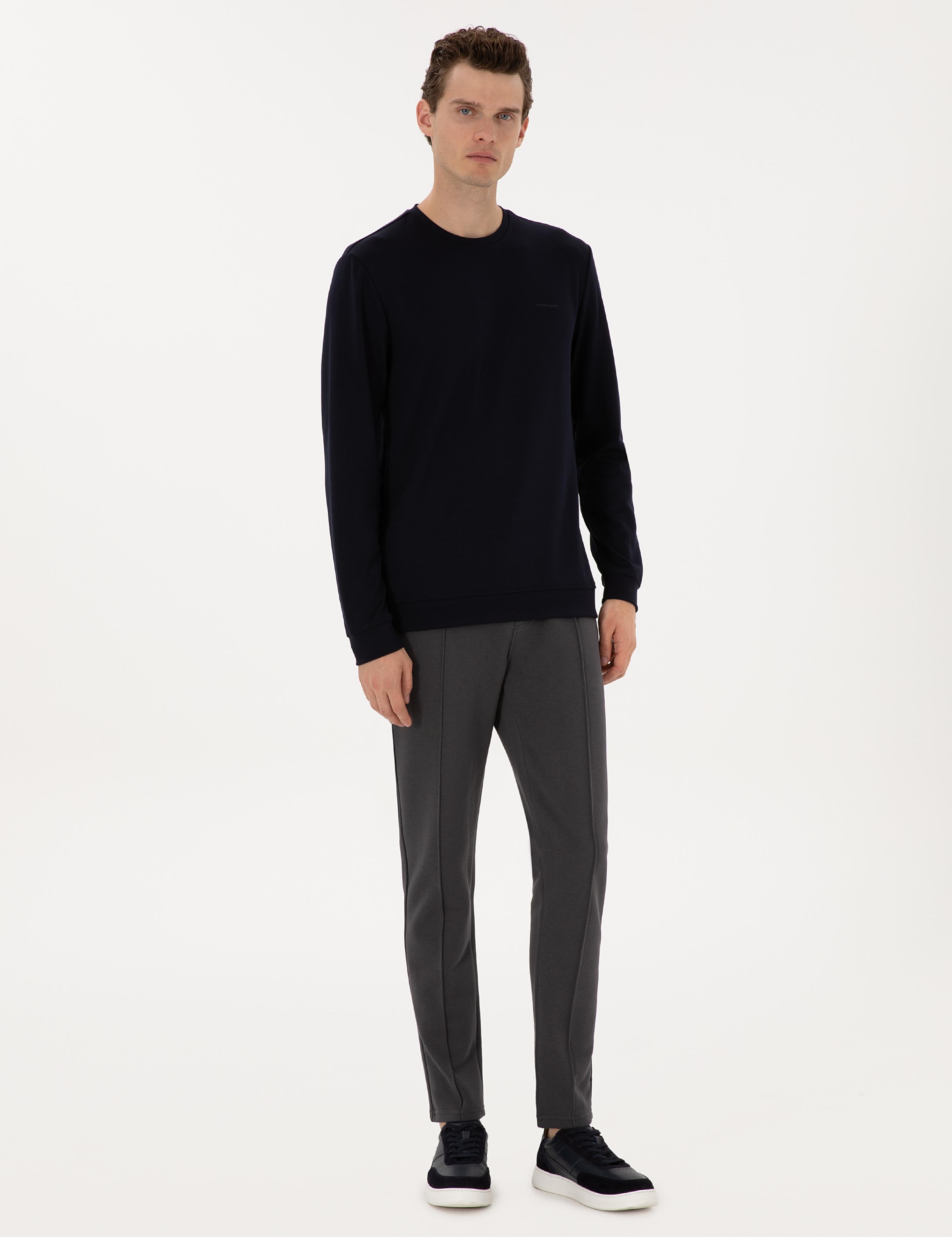 Lacivert Regular Fit Sweatshirt