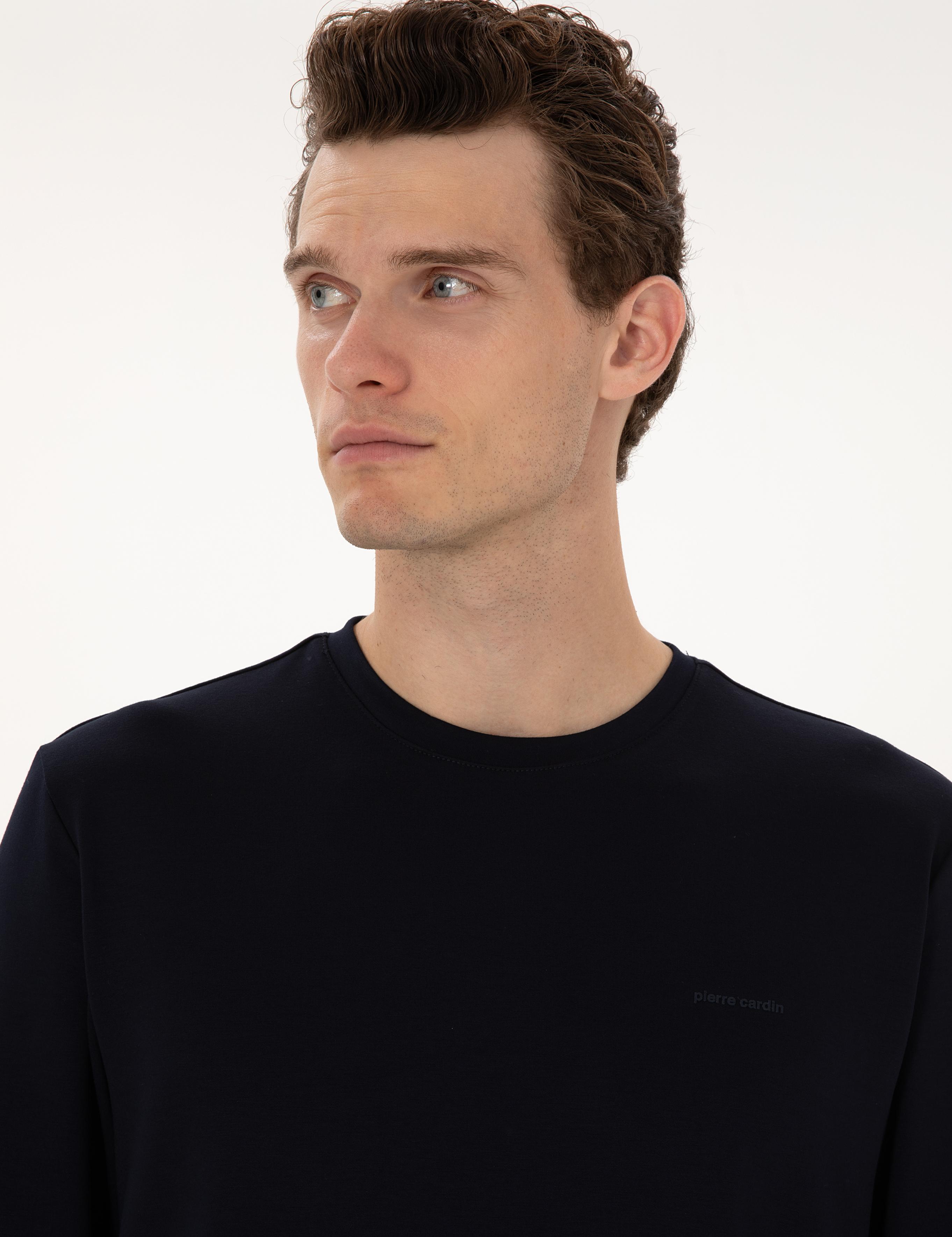 Lacivert Regular Fit Sweatshirt