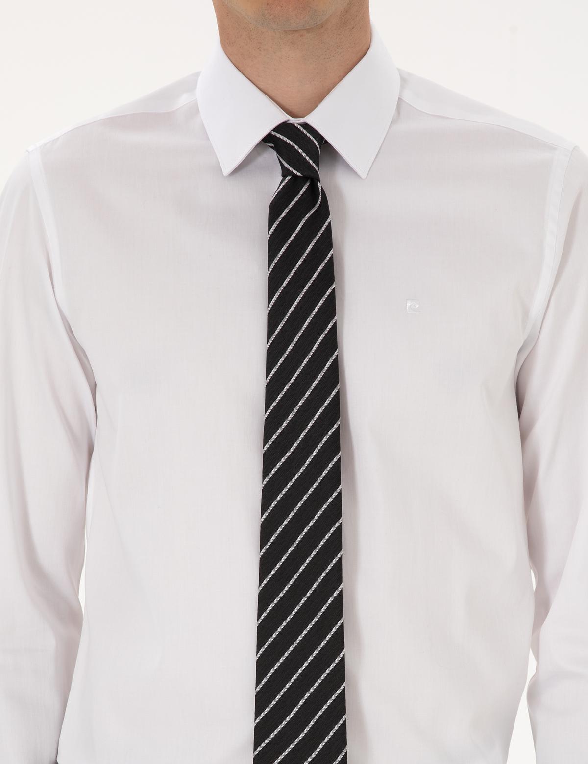 Beyaz Slim Fit Uzun Kollu Basic Gömlek - 50315407017