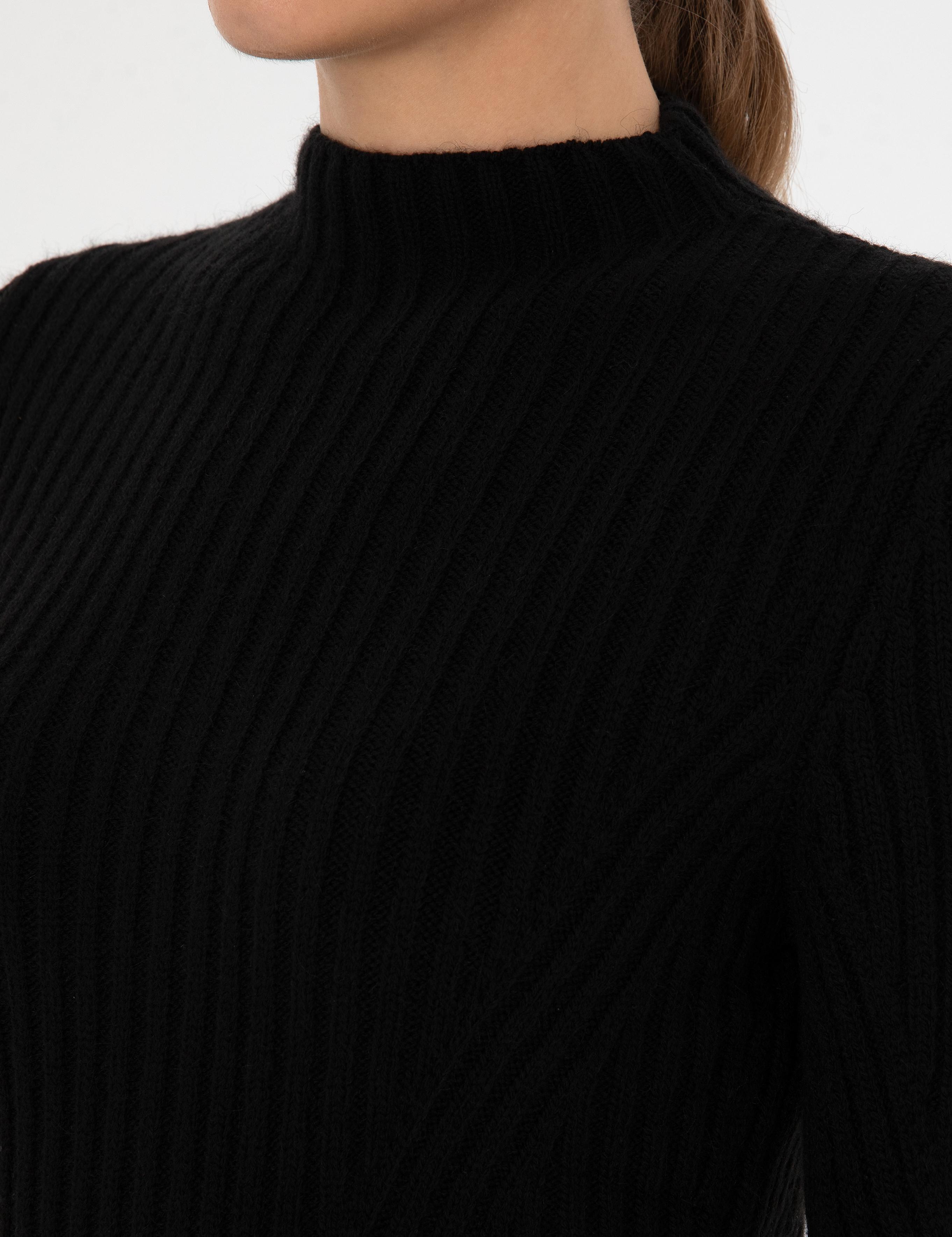 Siyah Slim Fit Triko Elbise