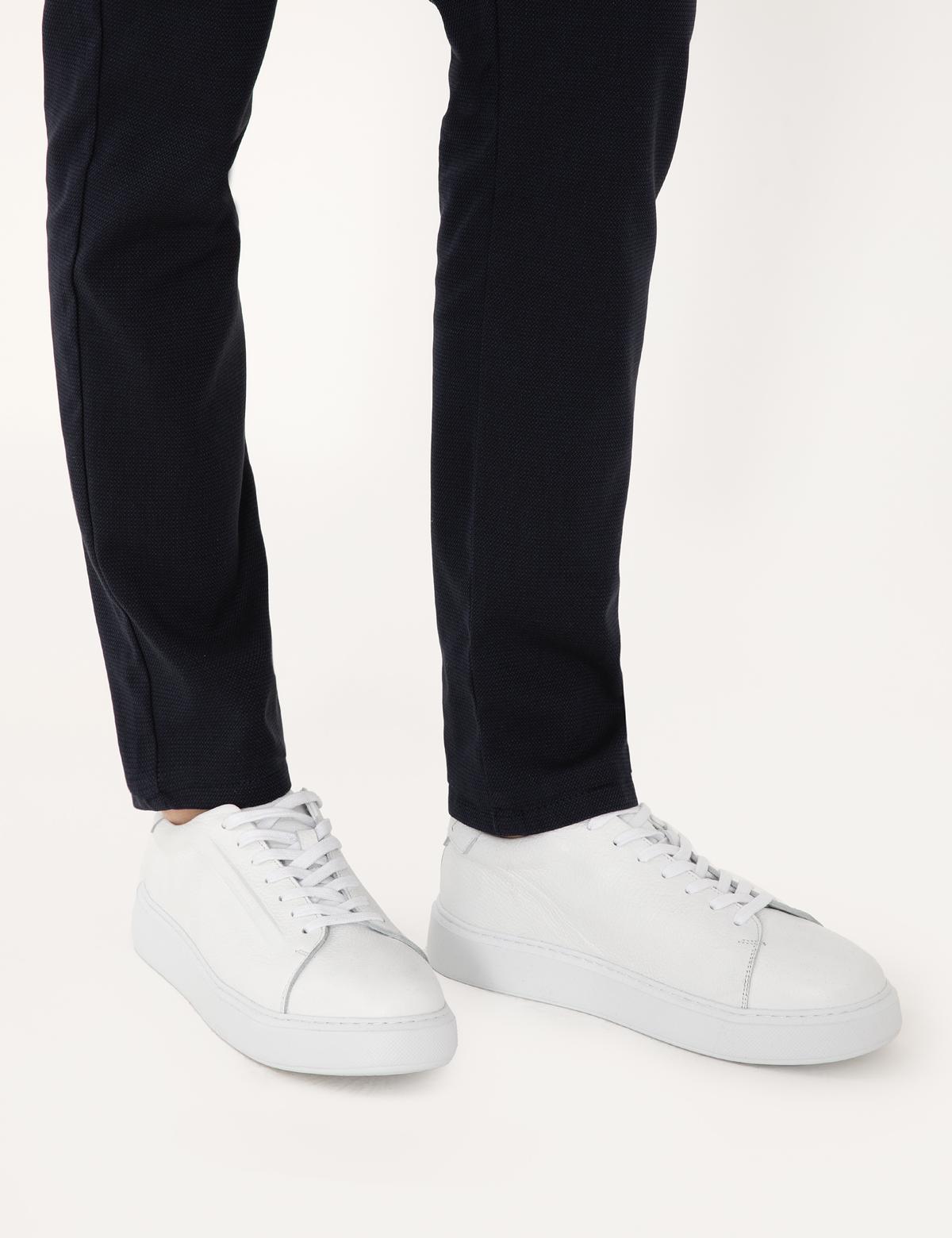 Beyaz %100 Deri Casual Ayakkabı - 50315647029