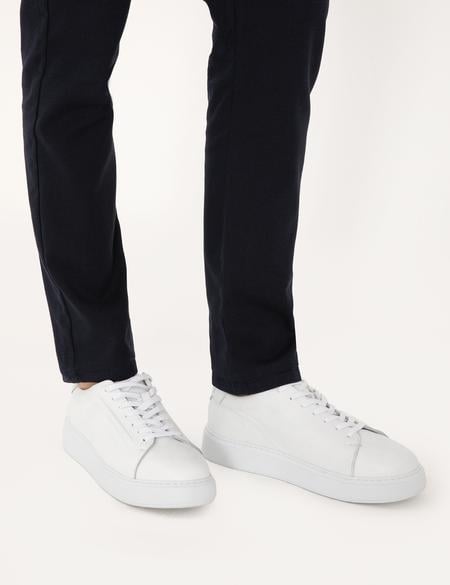 Beyaz %100 Deri Casual Ayakkabı - 50315647029