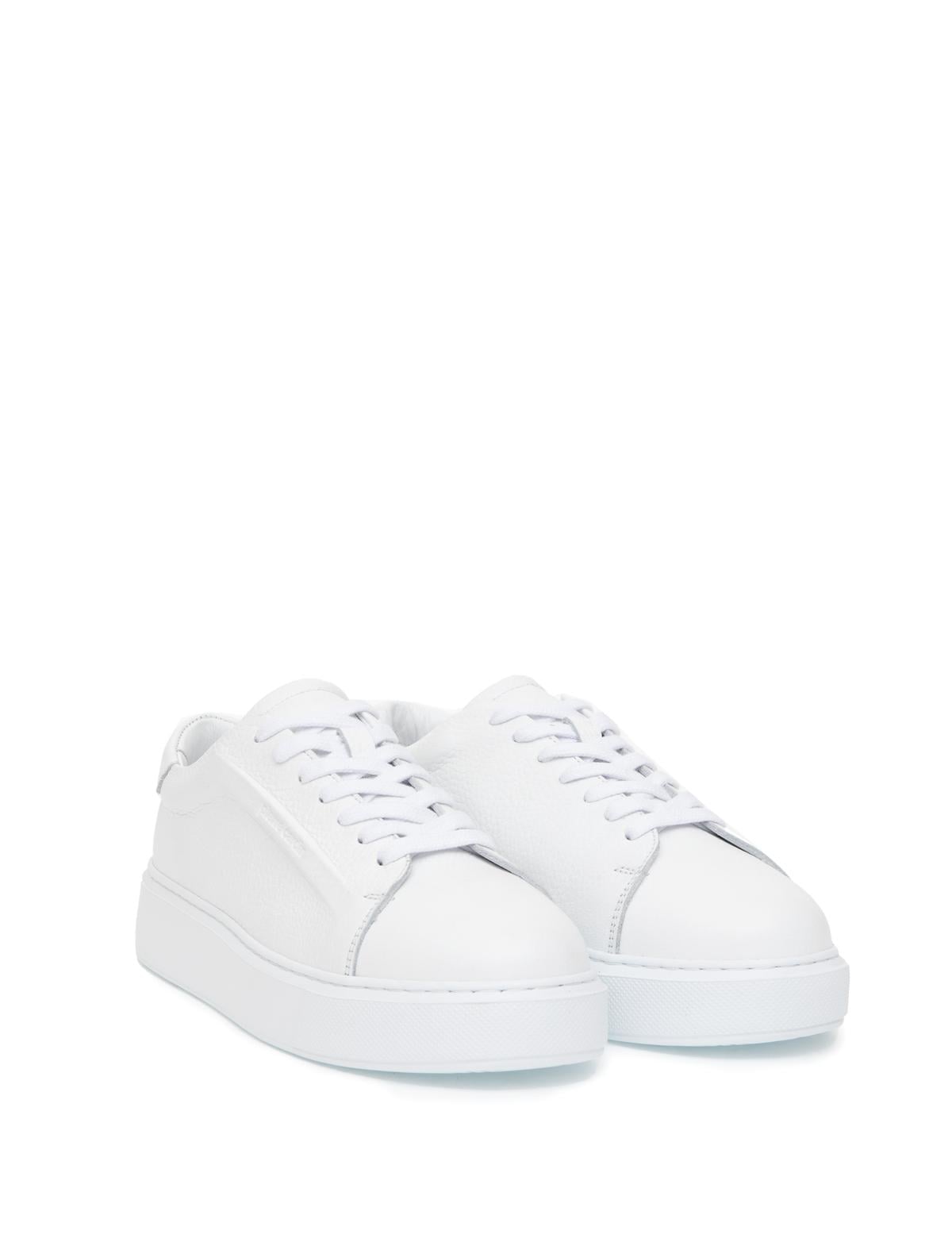 Beyaz %100 Deri Casual Ayakkabı