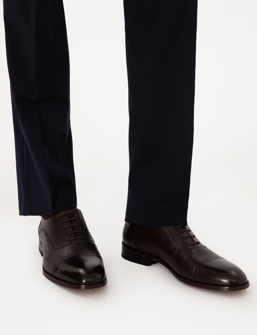 Kahverengi %100 Deri Klasik Ayakkabı