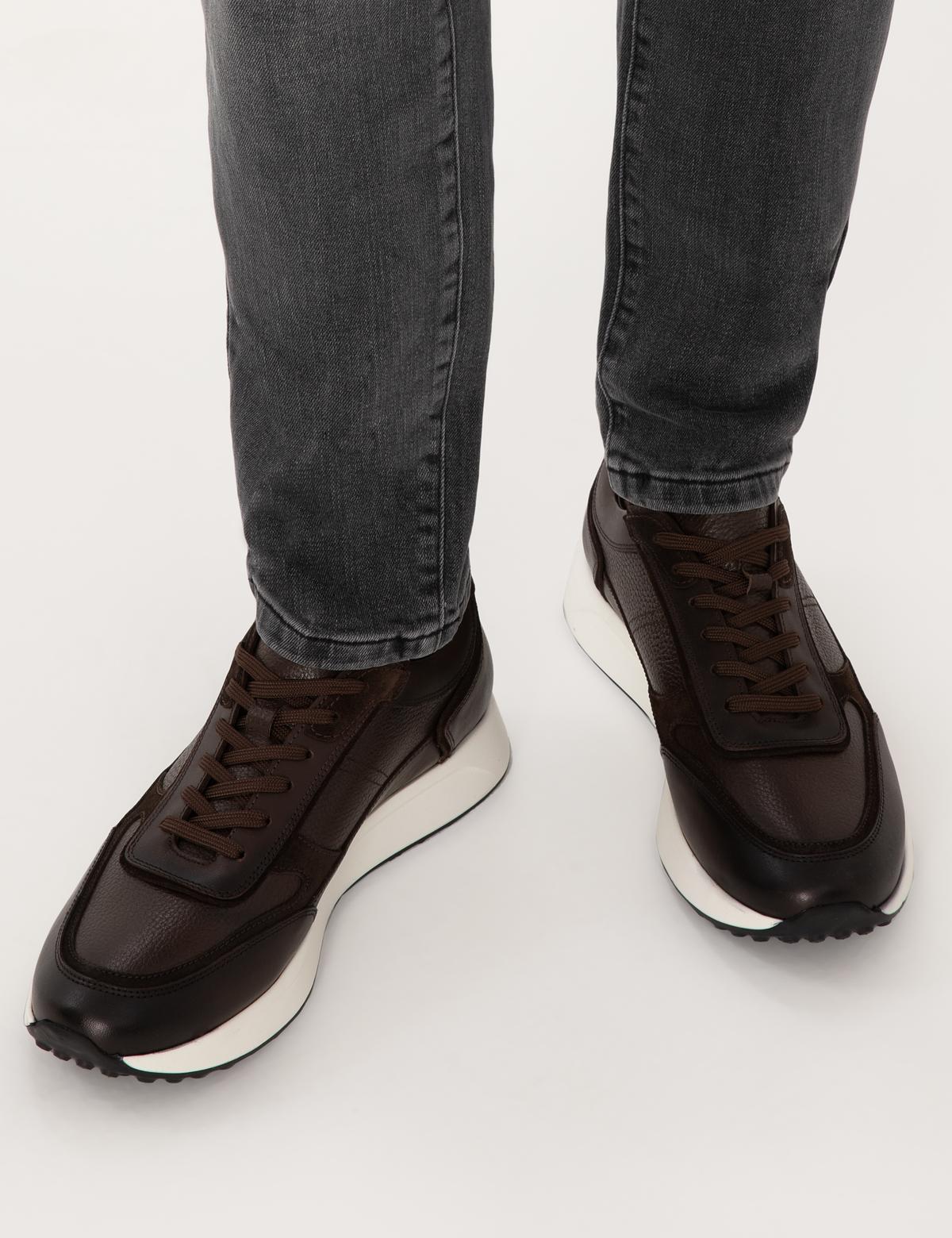 Kahverengi %100 Deri Casual Ayakkabı - 50315644020