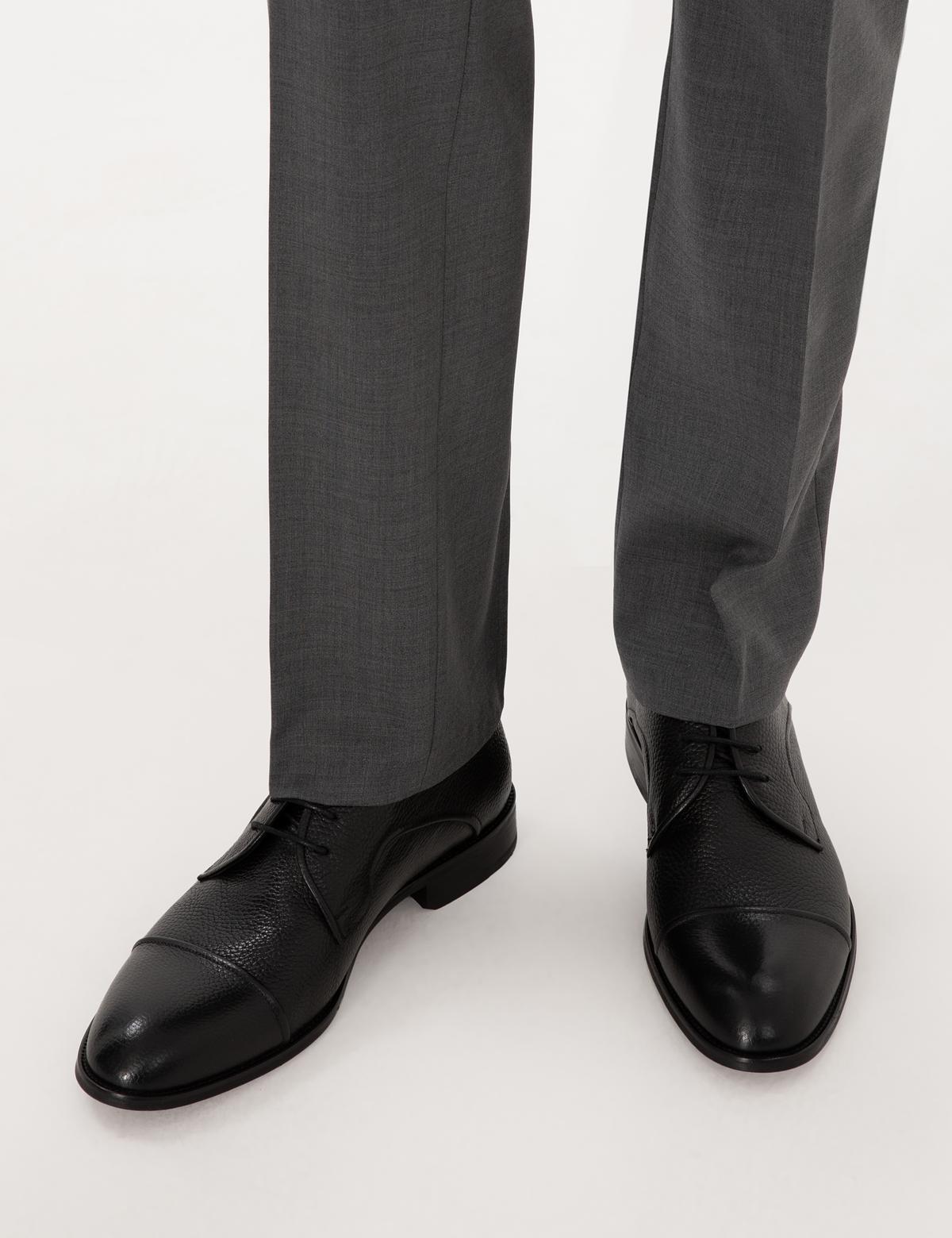 Siyah %100 Deri Klasik Ayakkabı - 50315645020