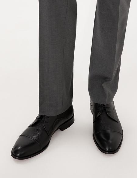 Siyah %100 Deri Klasik Ayakkabı - 50315645020