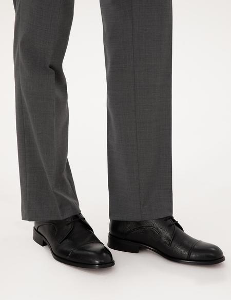 Siyah %100 Deri Klasik Ayakkabı - 50315645020