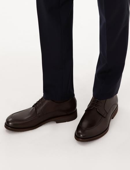 Kahverengi %100 Deri Klasik Ayakkabı - 50315667004