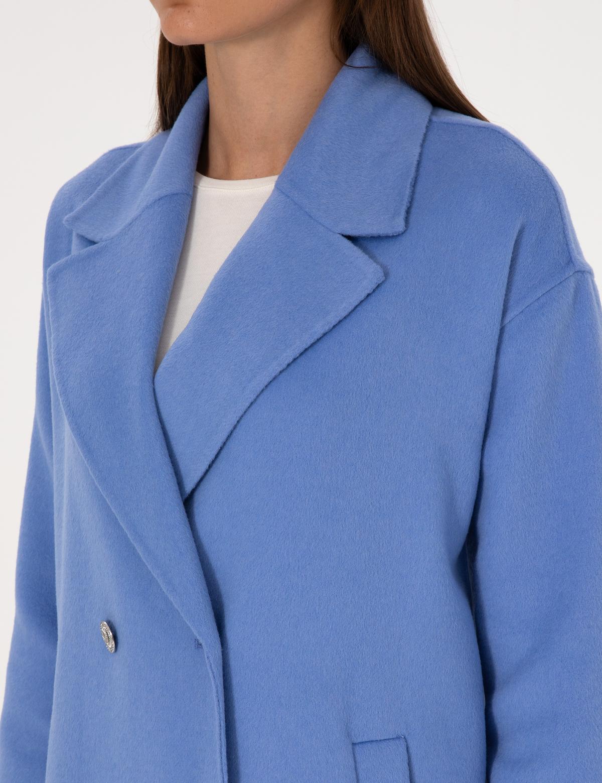 Mavi Kaşe Kaban - 50308929049