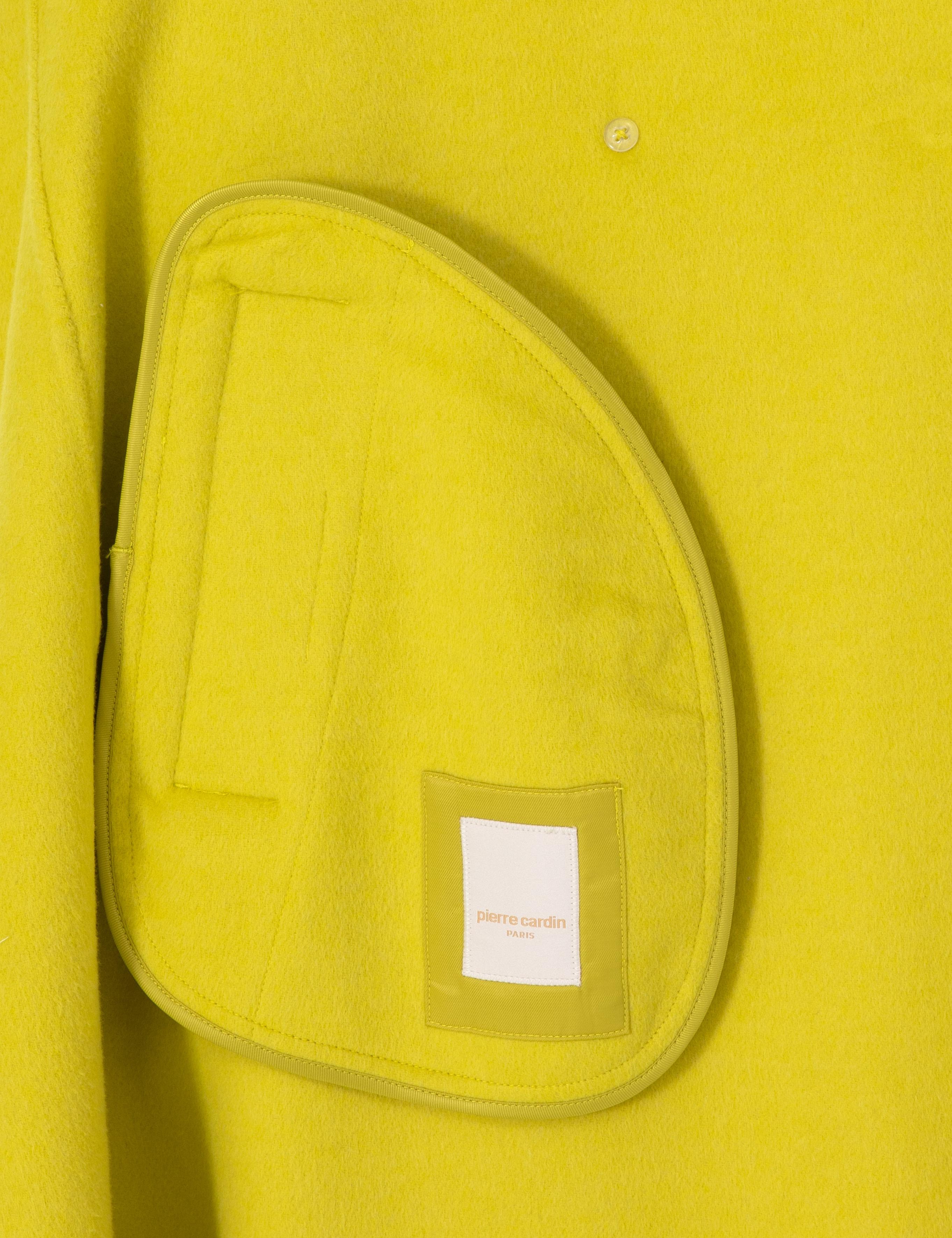 Fıstık Yeşili Kaşe Kaban