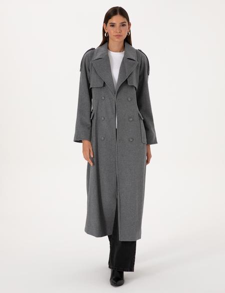 Antrasit Melanj Kaşe Kaban - 50308956012