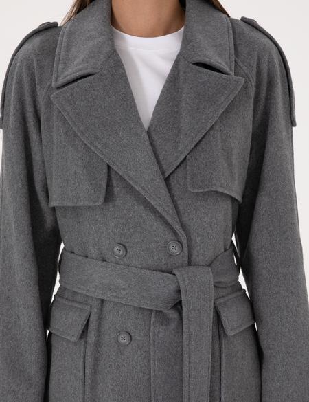 Antrasit Melanj Kaşe Kaban - 50308956012