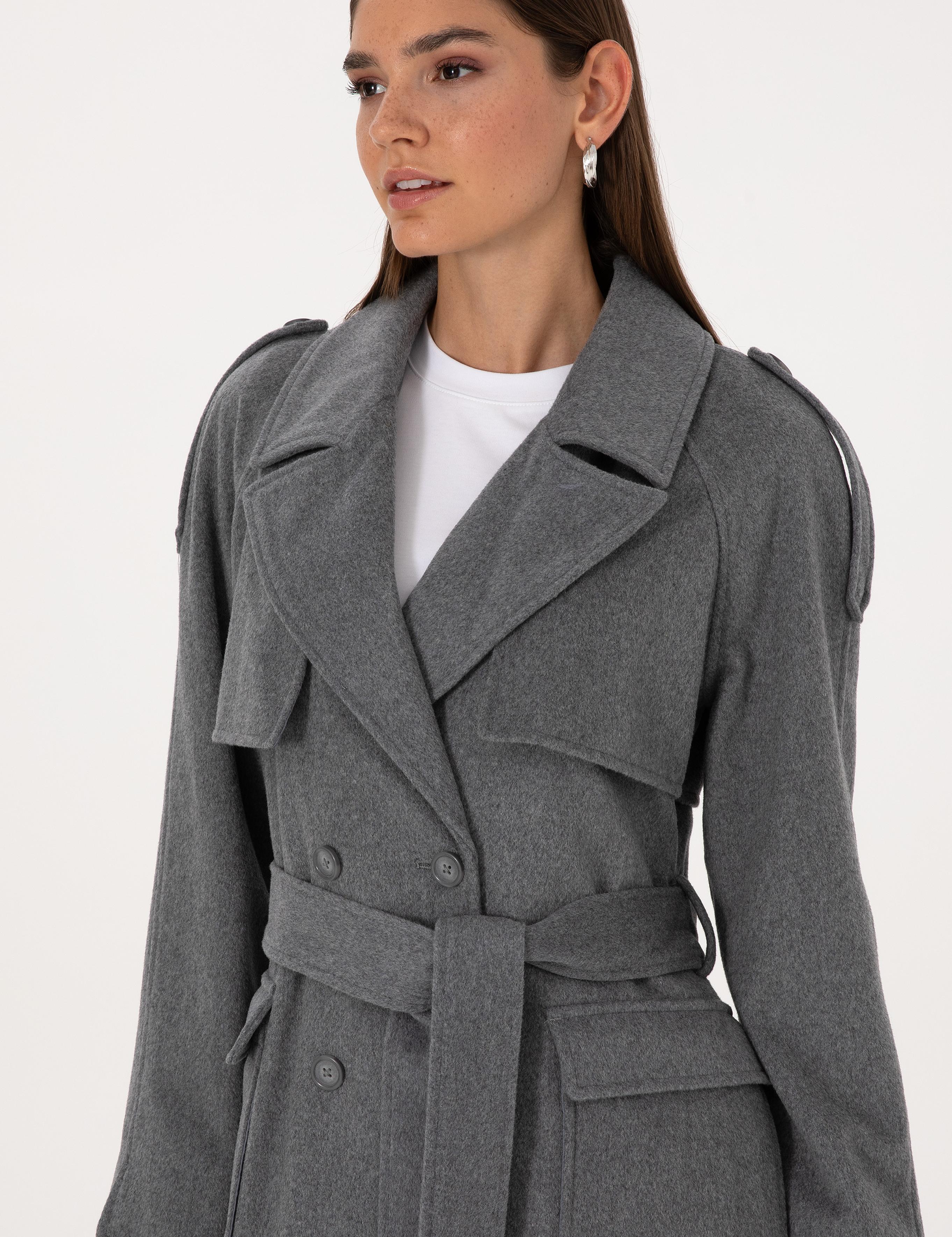 Antrasit Melanj Kaşe Kaban