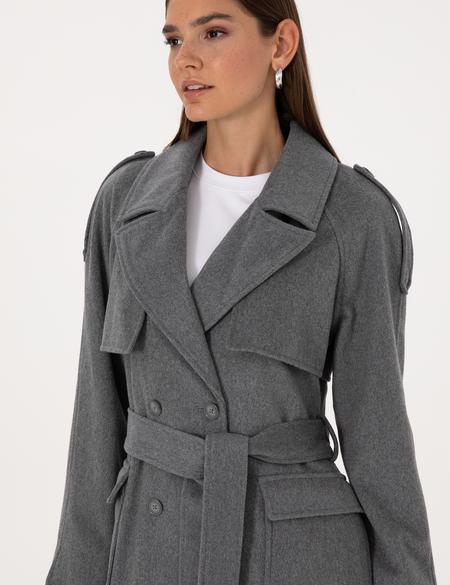 Antrasit Melanj Kaşe Kaban - 50308956012