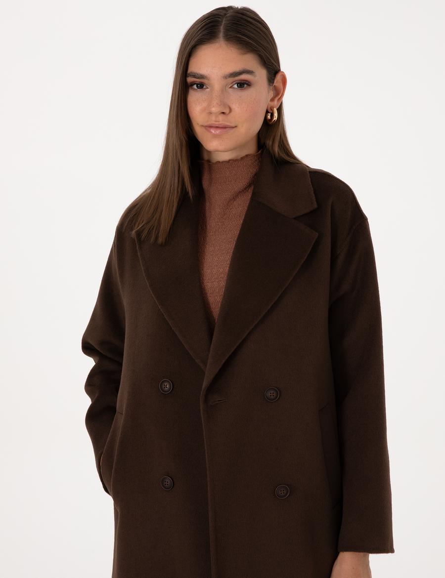 Kahverengi Kaşe Kaban