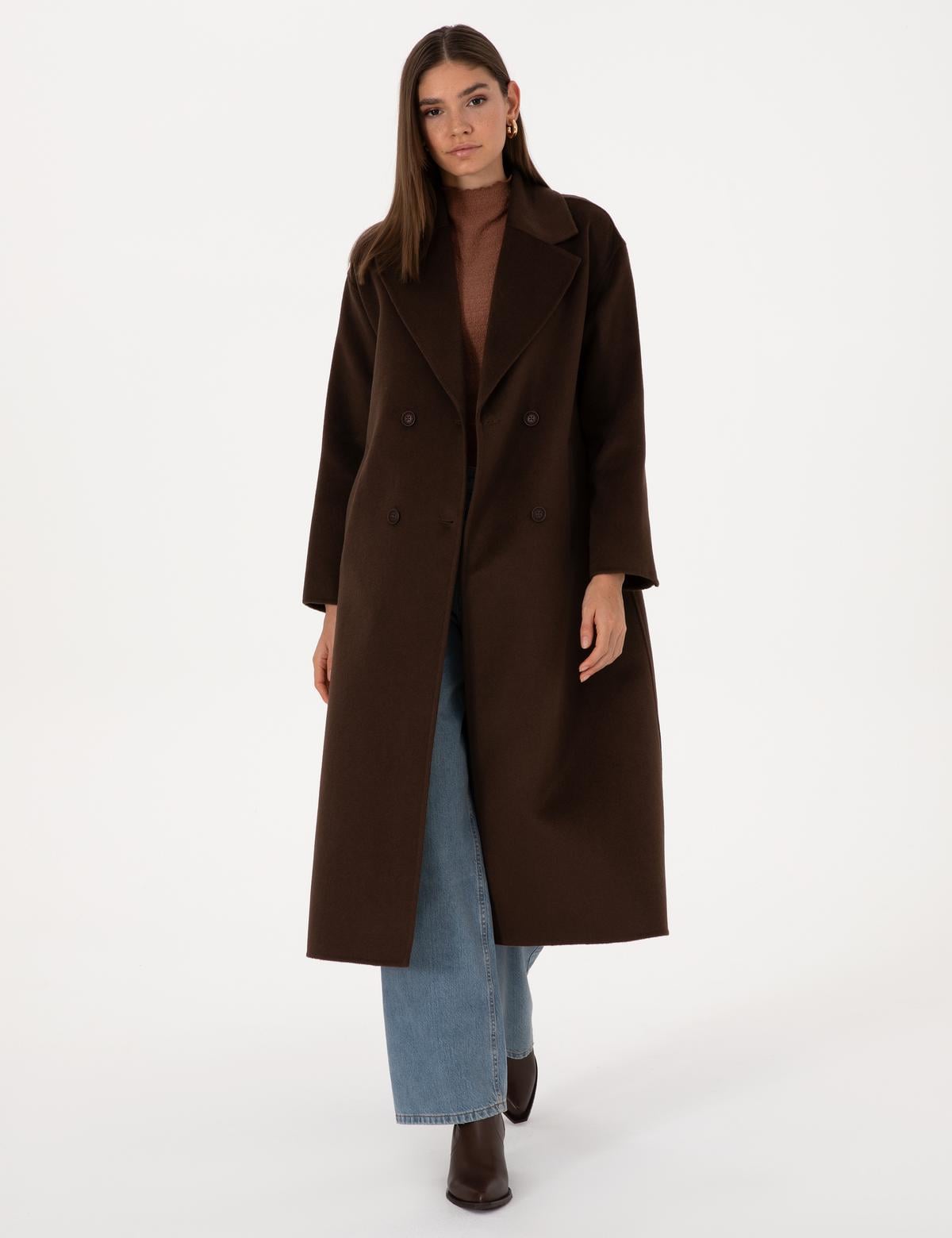 Kahverengi Kaşe Kaban