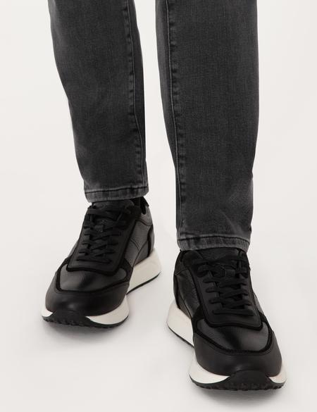 Siyah %100 Deri Casual Ayakkabı - 50315644013